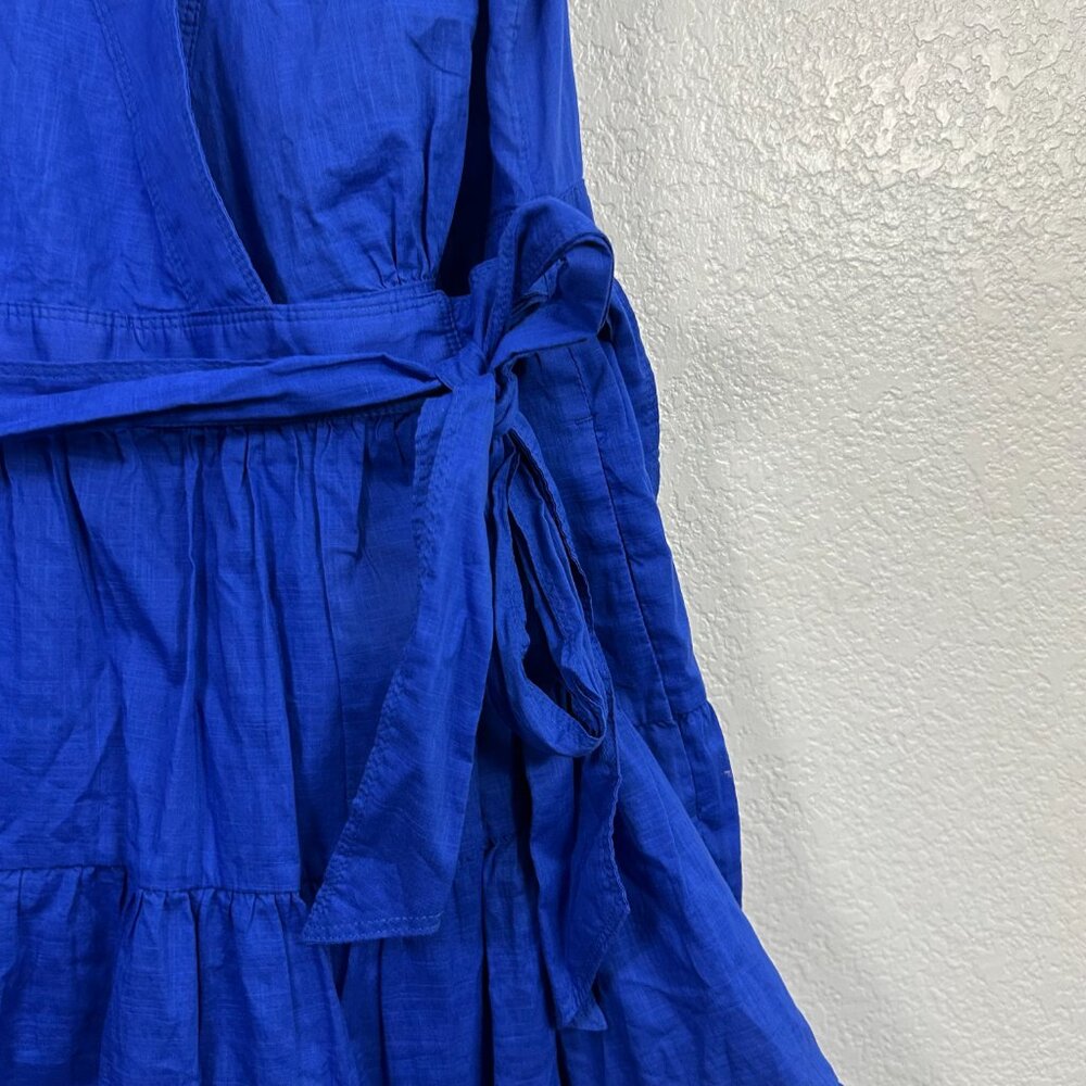 Banana Republic Stampa Sleeveless Tiered Wrap Dress - Picture 4 of 8
